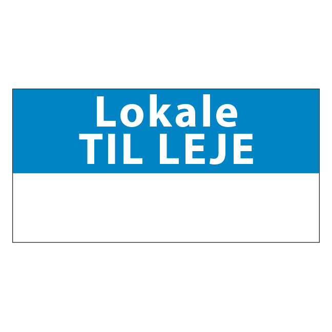 Lokale Til leje skilt - Billede 2