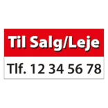 Til salg / leje skilt