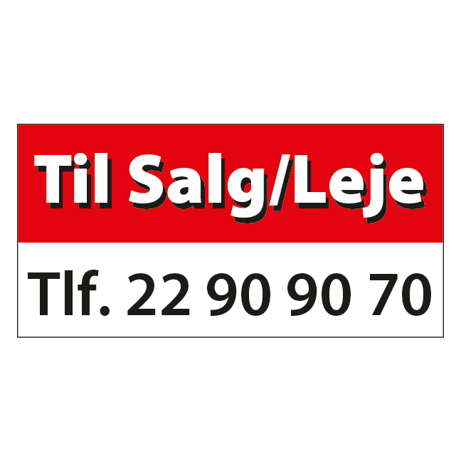 Til salg / leje skilt