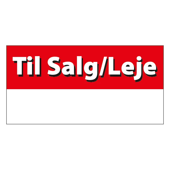 Til salg / leje skilt - Billede 2