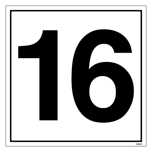 Hus nr. eller Port nr. skilt