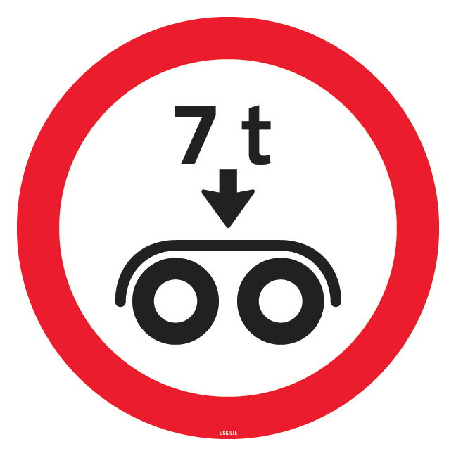 C36 vægt forbudstavle skilt