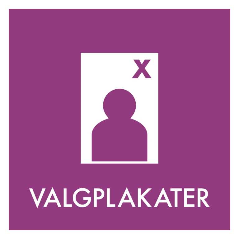 Valgplakater skilt - Dansk Affaldssortering