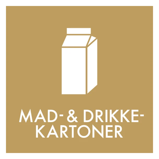 Mad- og drikkekartoner affald skilt - Dansk Affaldssortering