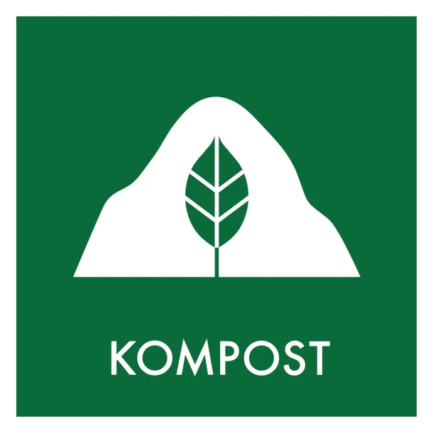 Kompost affald skilt - Dansk Affaldssortering