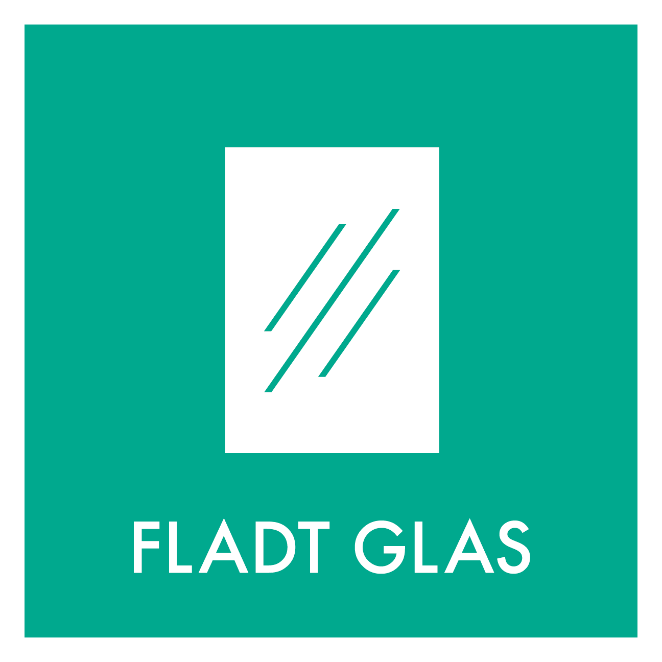 Fladt glas affald skilt - Dansk Affaldssortering