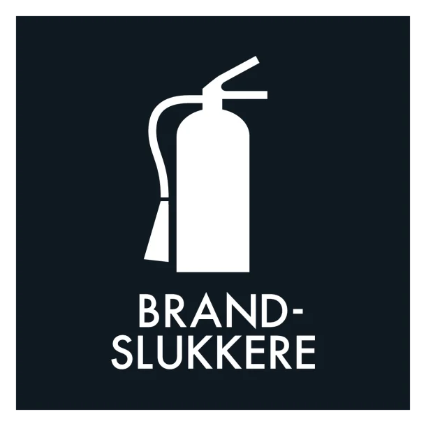 Brandslukkere affald sort skilt - Dansk Affaldssortering