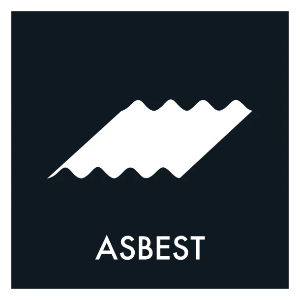 Asbest affald sort skilt - Dansk Affaldssortering