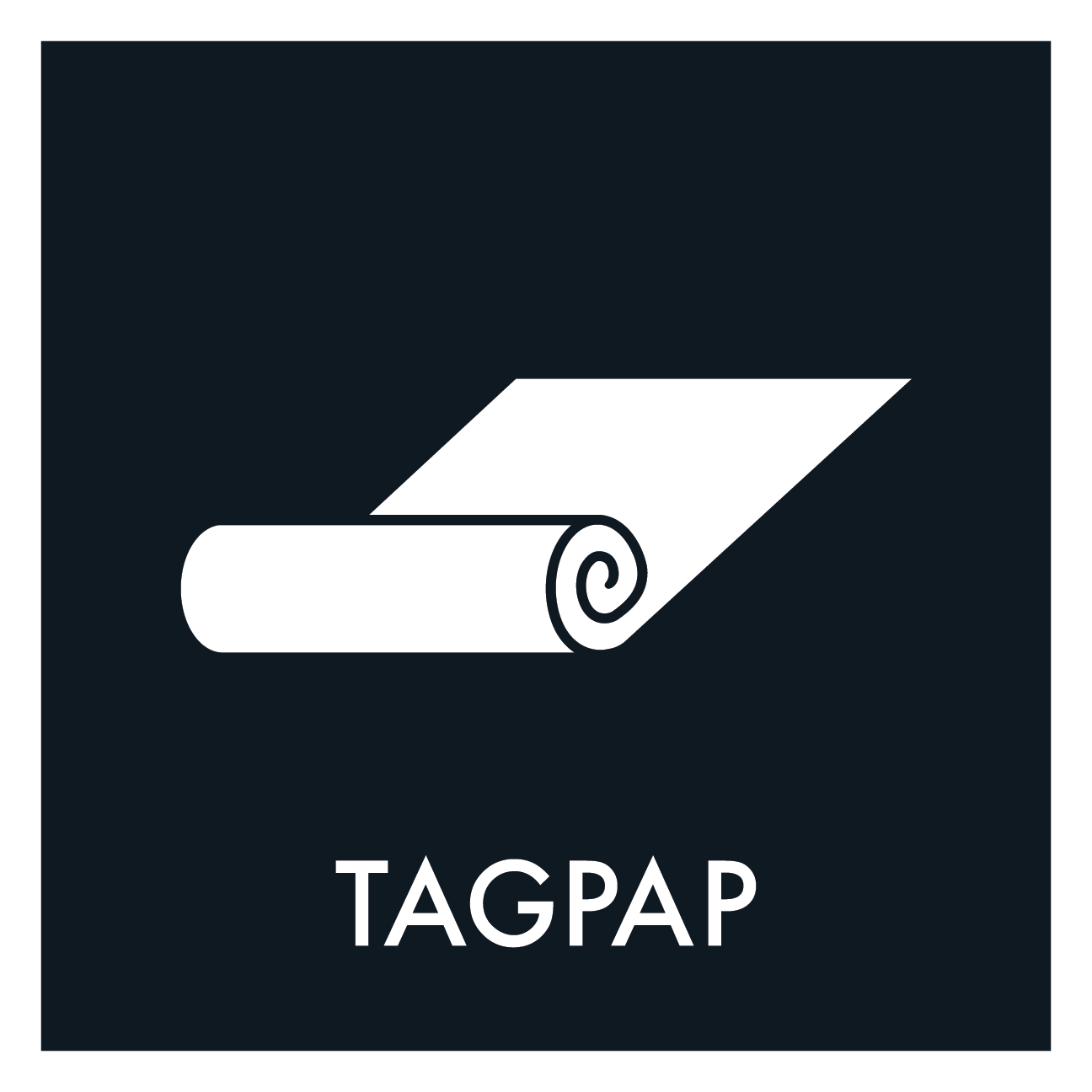 Tagpap affald sort skilt - Dansk Affaldssortering