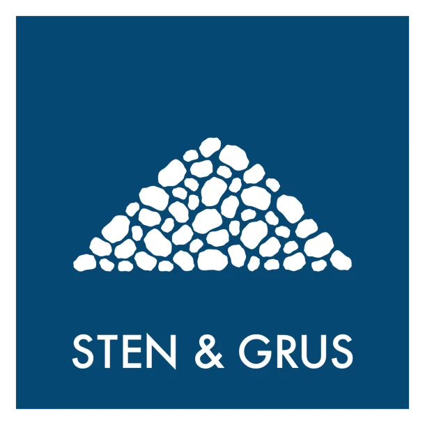 Sten & grus affald skilt - Dansk Affaldssortering