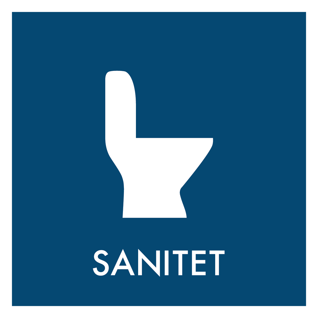 Sanitet affald skilt - Dansk Affaldssortering