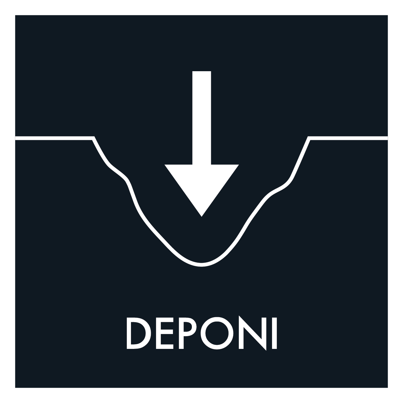 Deponi affald skilt - Dansk Affaldssortering