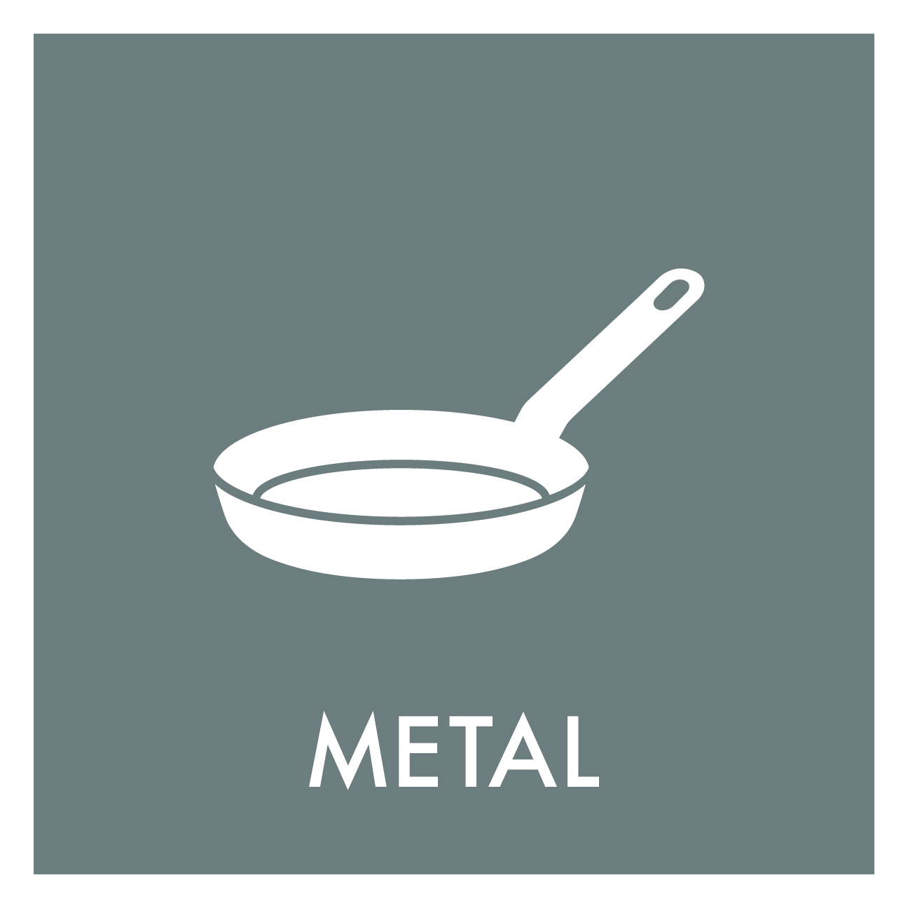 Metal affald skilt 2 - Dansk Affaldssortering