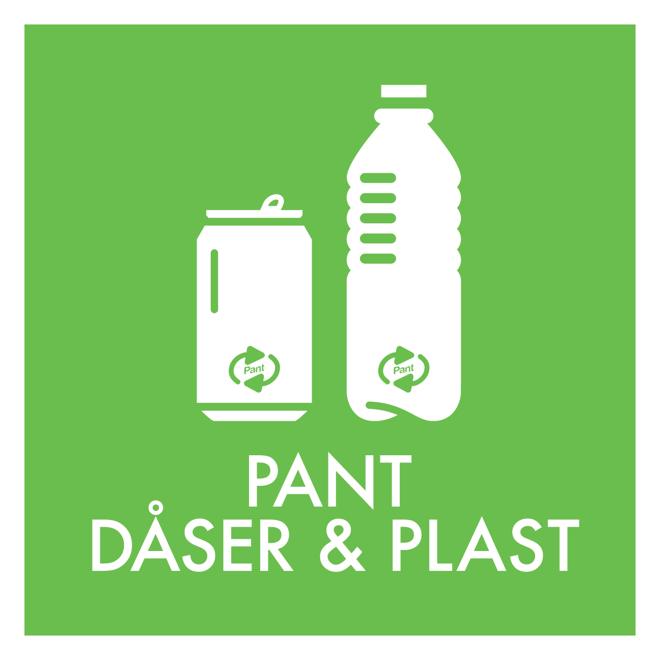 Pant dåser og plast skilt - Dansk Affaldssortering