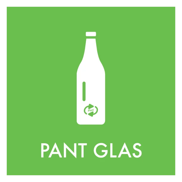 Pant glas skilt - Dansk Affaldssortering