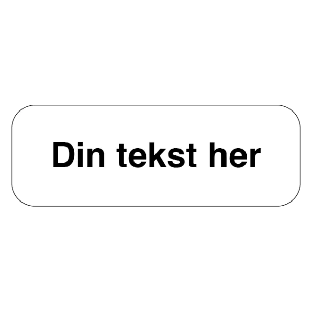 Design-selv skilt med piktogram
