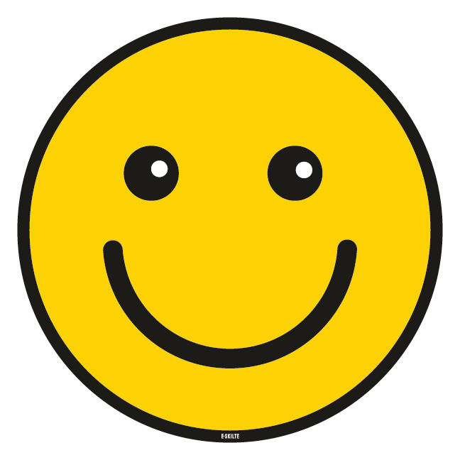 Glad Smiley Etiket