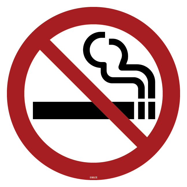 Rygeforbudsskilt - Rygning forbudt