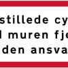 Henstillede cykler op ad muren fjernes uden ansvar