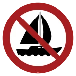 Båd Forbudskilt.