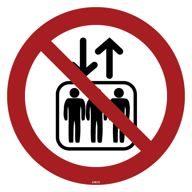 Elevator forbud skilt