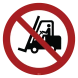 Truckkørsel forbudt skilt
