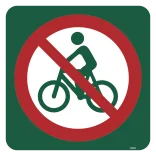 Cykel forbudt skilt