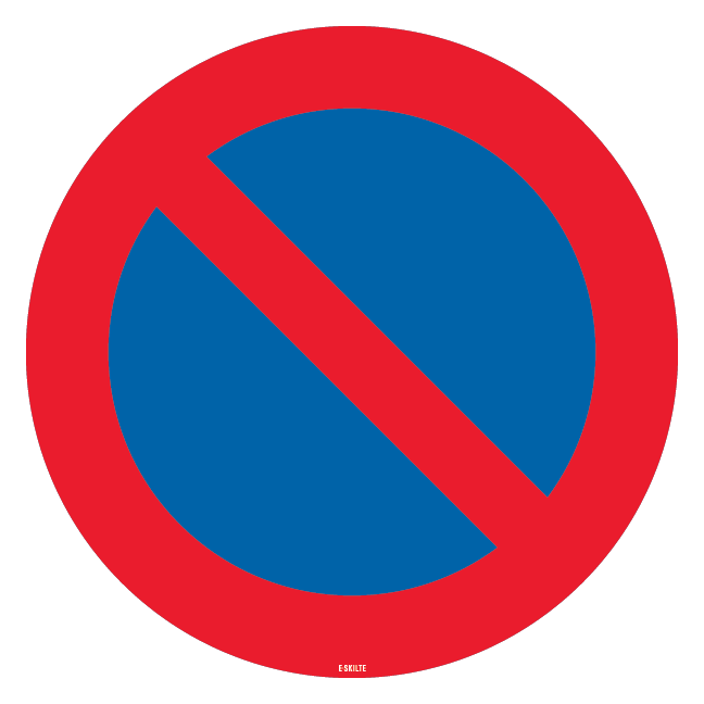 Parkeringforbudtskilt. Forbudsskilt