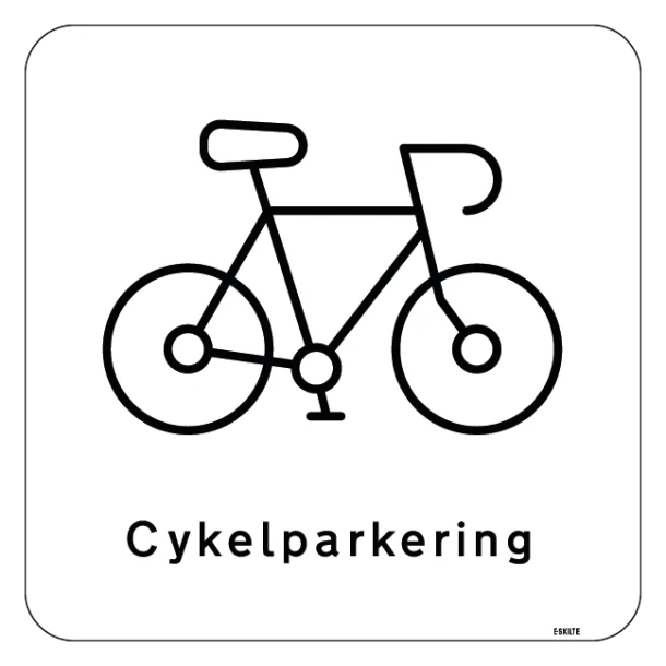 Cykelparkering Skilt