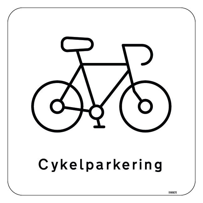 Cykelparkering Skilt