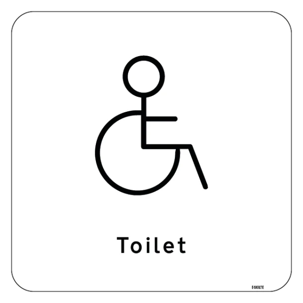 Toilet Skilt Handicappet