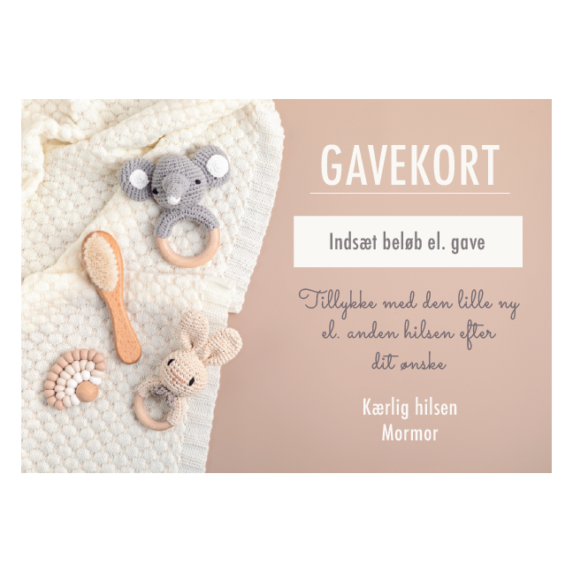 Gavekort baby barnedåb