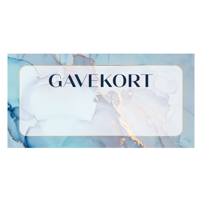 Gavekort Marmor guld look