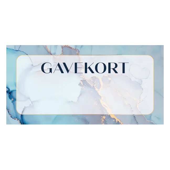 Gavekort Marmor guld look