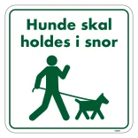 Hunde skal holdes i snor skilt