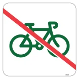 Cykler forbudt Skilt grønt