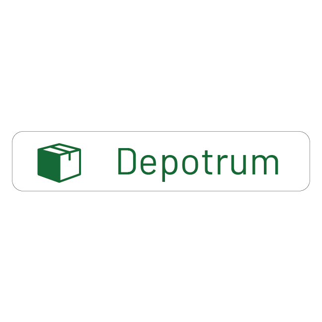 Depotrum Skilt grønt