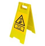 Pas på hovedet gulvskilt