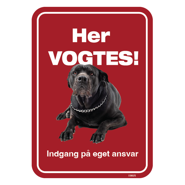 Her vogtes! Hundeskilt