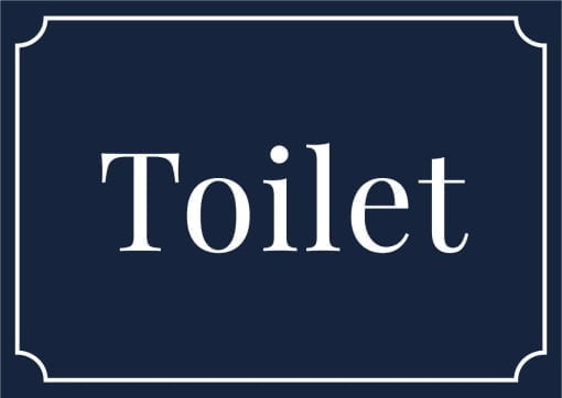 klassisk toiletskilt