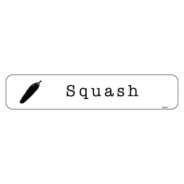 Squash køkkenhaveskilt
