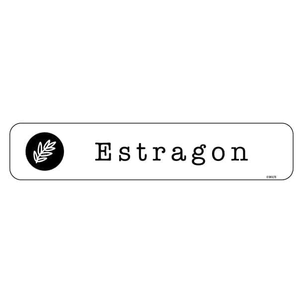 Estragon køkkenhaveskilt
