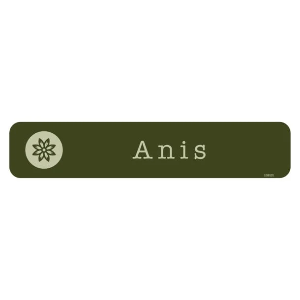Anis grønt køkkenhaveskilt