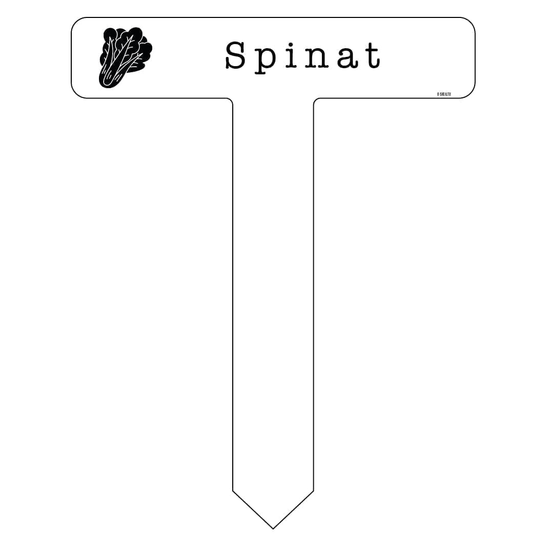 Spinat spyd - E-skilte