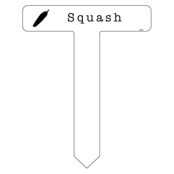 Squash køkkenhaveskilt spyd