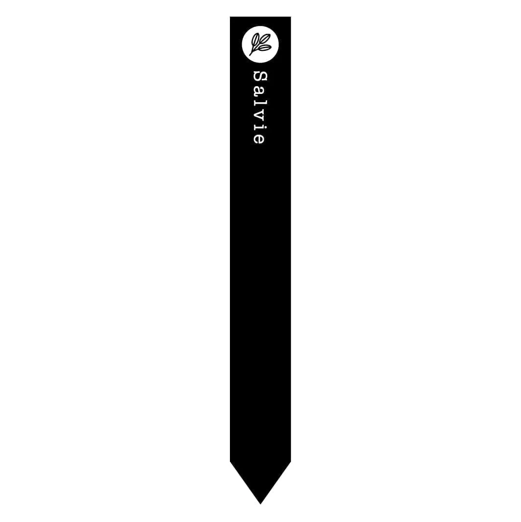 Salvie sort køkkenhaveskilt pløk