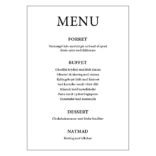 Klassisk konfirmationsmenu til buffet – design 1