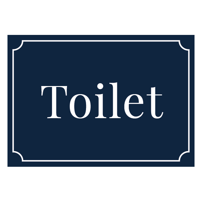 Toilet skilt klassisk