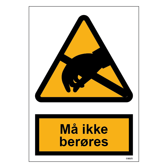 Må ikke berøres skilt til landbrug