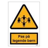 Pas på legende børn skilt til landbrug